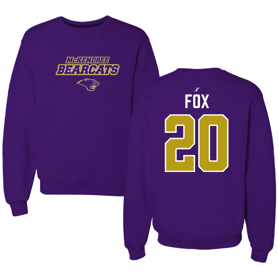 McKendree University Lacrosse Purple General Crewneck - #20 Rylee Fox