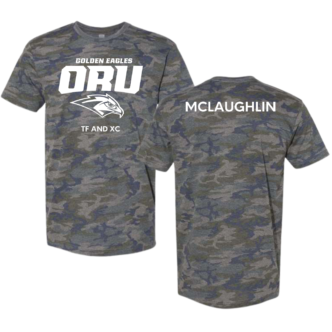 Oral Roberts University TF and XC Vintage Camo Tee - John McLaughlin