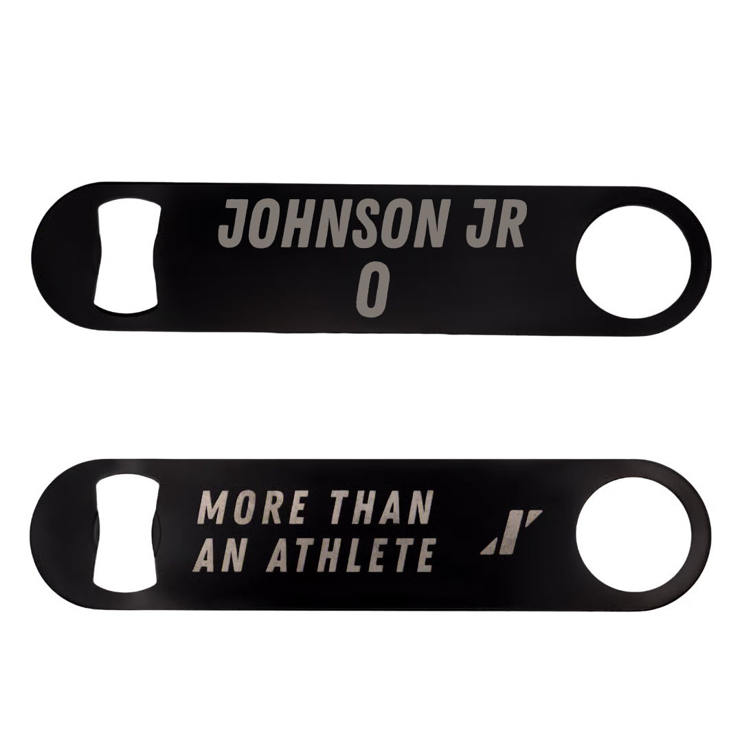 Football Black Bottle Opener - #0 Marcus Johnson Jr