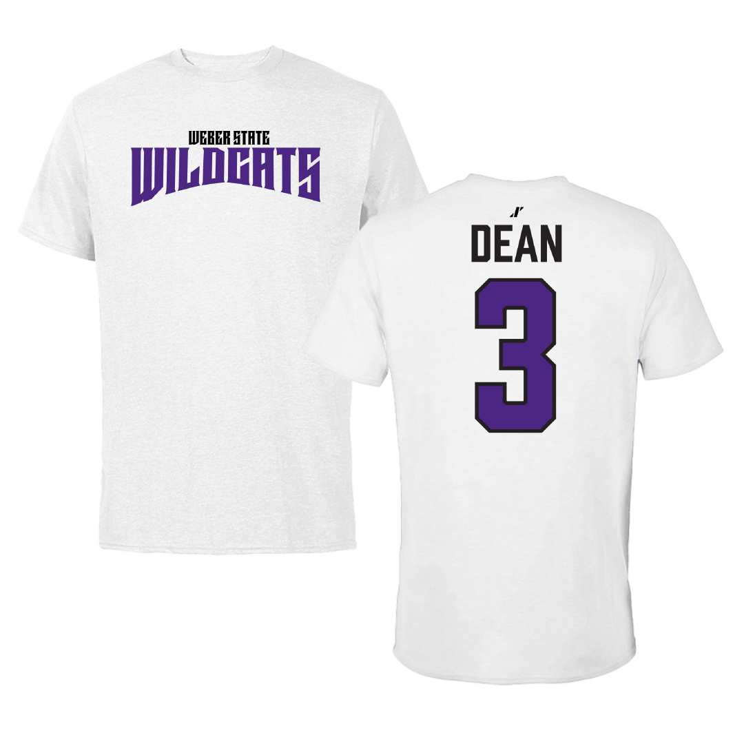 Weber State University Soccer White Classic Tee - #3 Kaitlin Dean