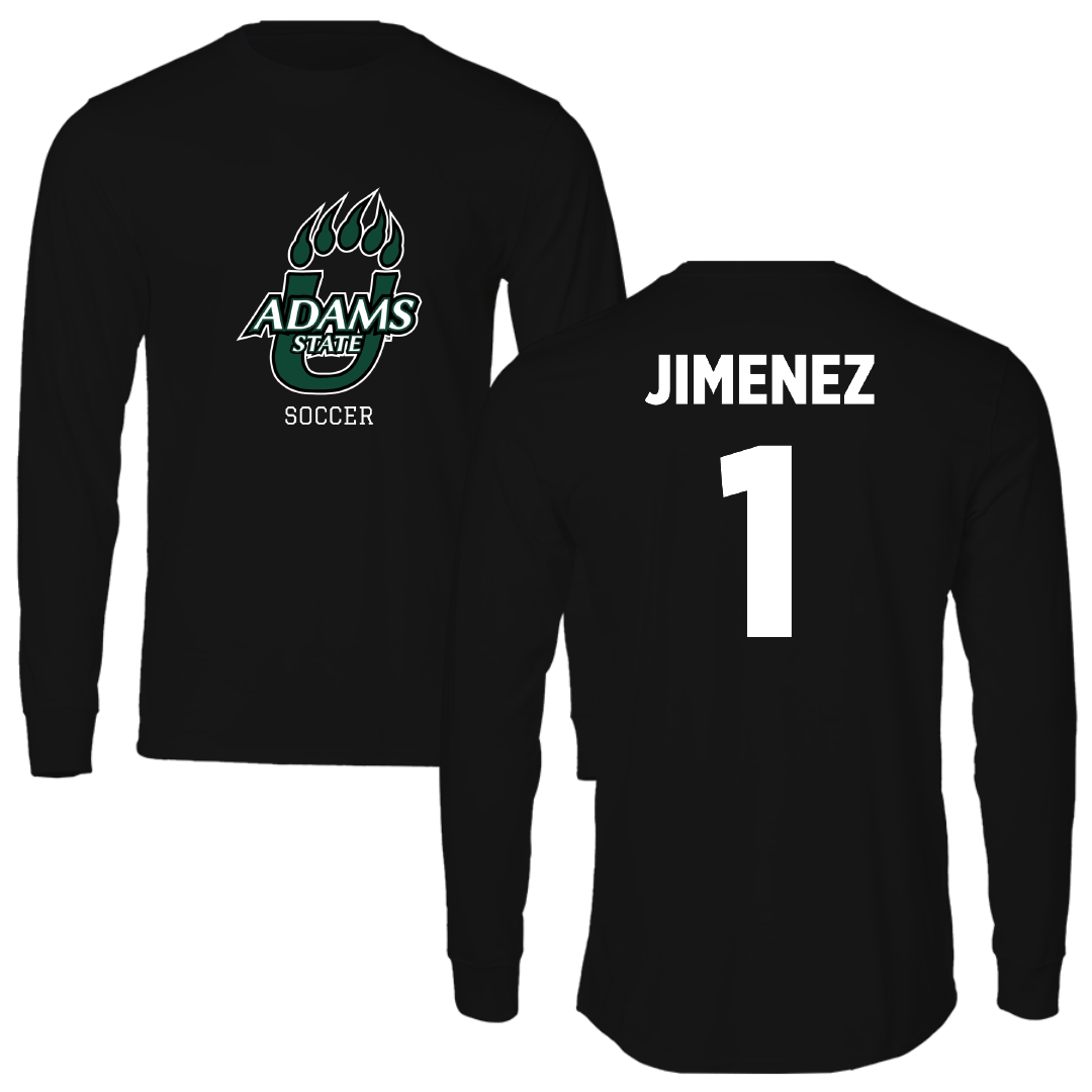 Adams State University Soccer (W) Black State Long Sleeve - #1 Mariely Jimenez