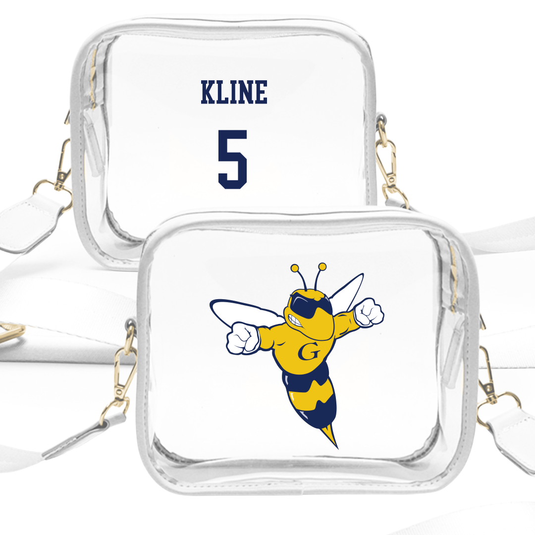 Graceland University Volleyball (M) White Clear Stadium Bag - #5 Elijah Kline