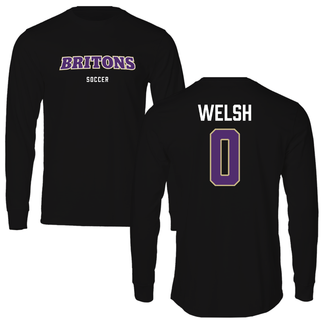 Albion College Soccer (W) Black Performance Long Sleeve - #0 Maddie Welsh