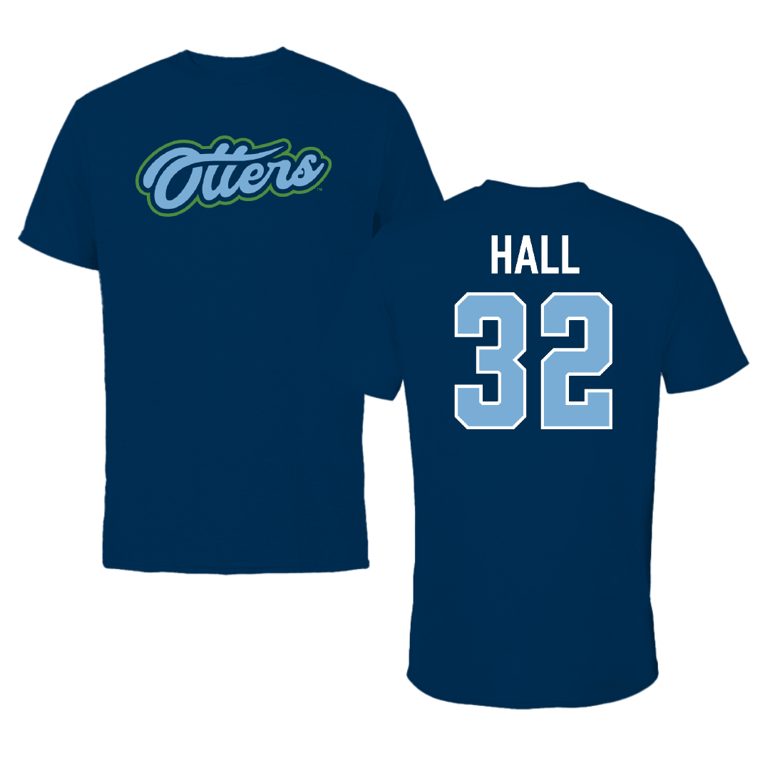 Cal State Monterey Bay Soccer Navy Performance Tee - #32 Kaelyn Hall