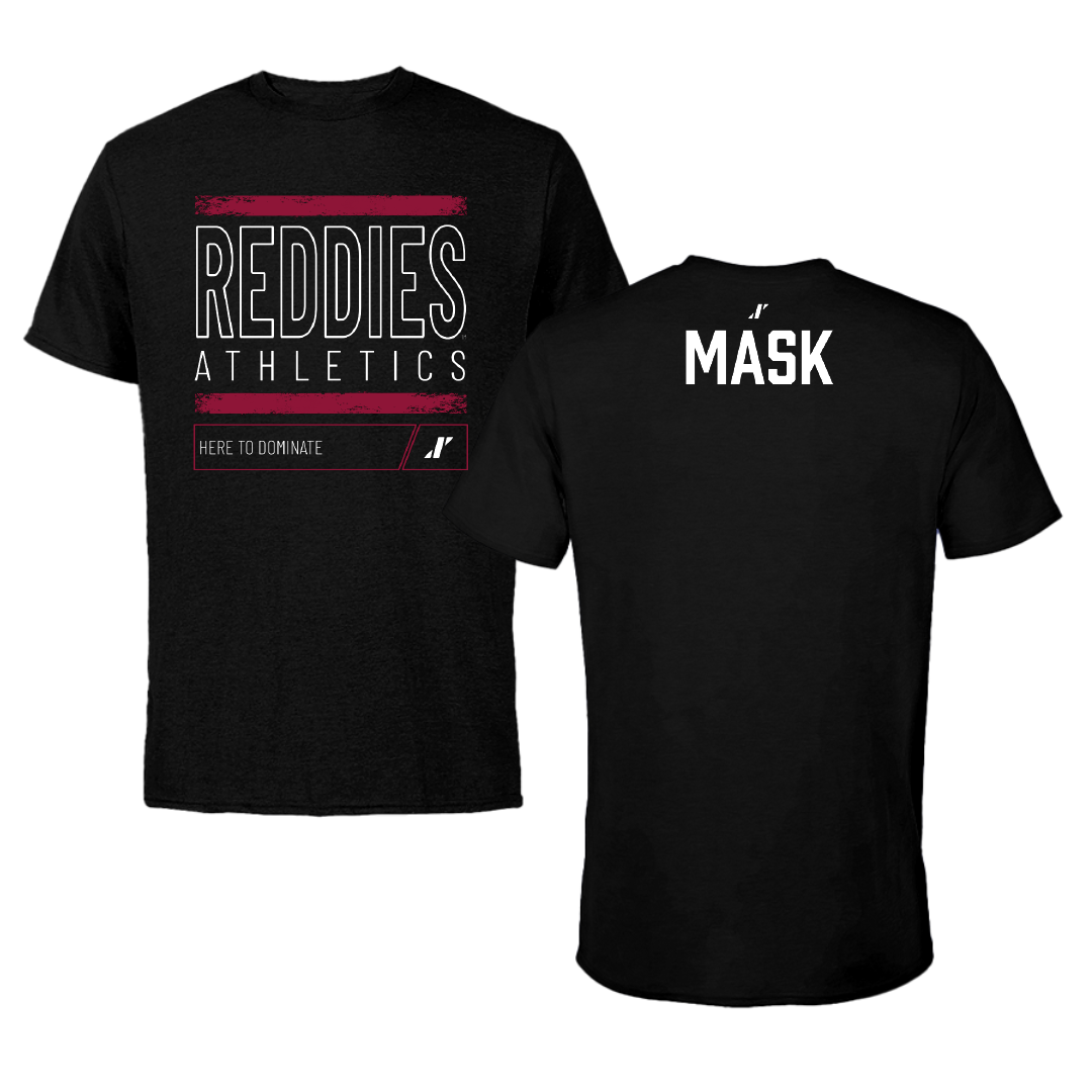 Henderson State University Swimming & Diving Black Dominate Performance Tee - Camden Mask