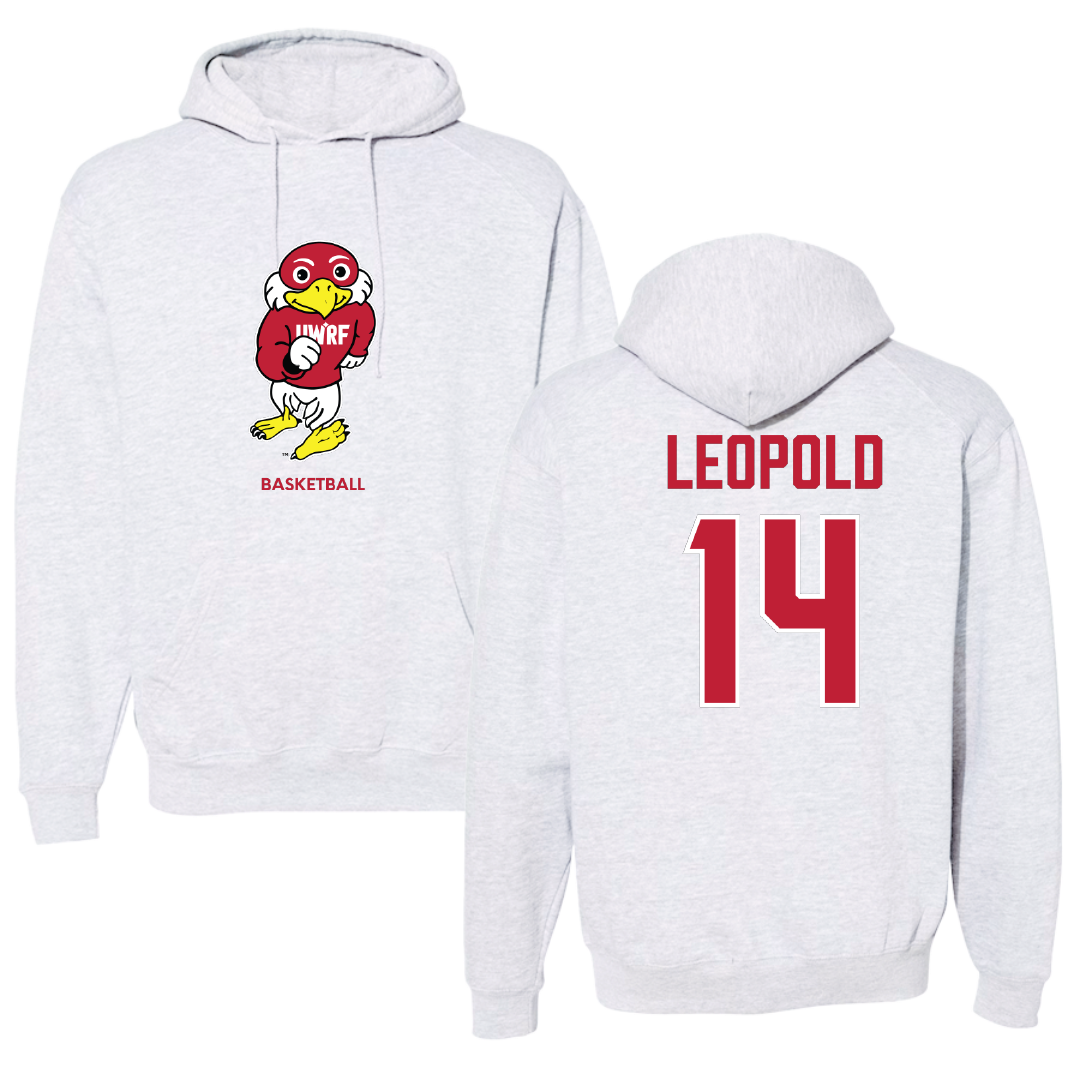 University of Wisconsin-River Falls Basketball (W) Light Gray Hoodie - #14 Savannah Leopold