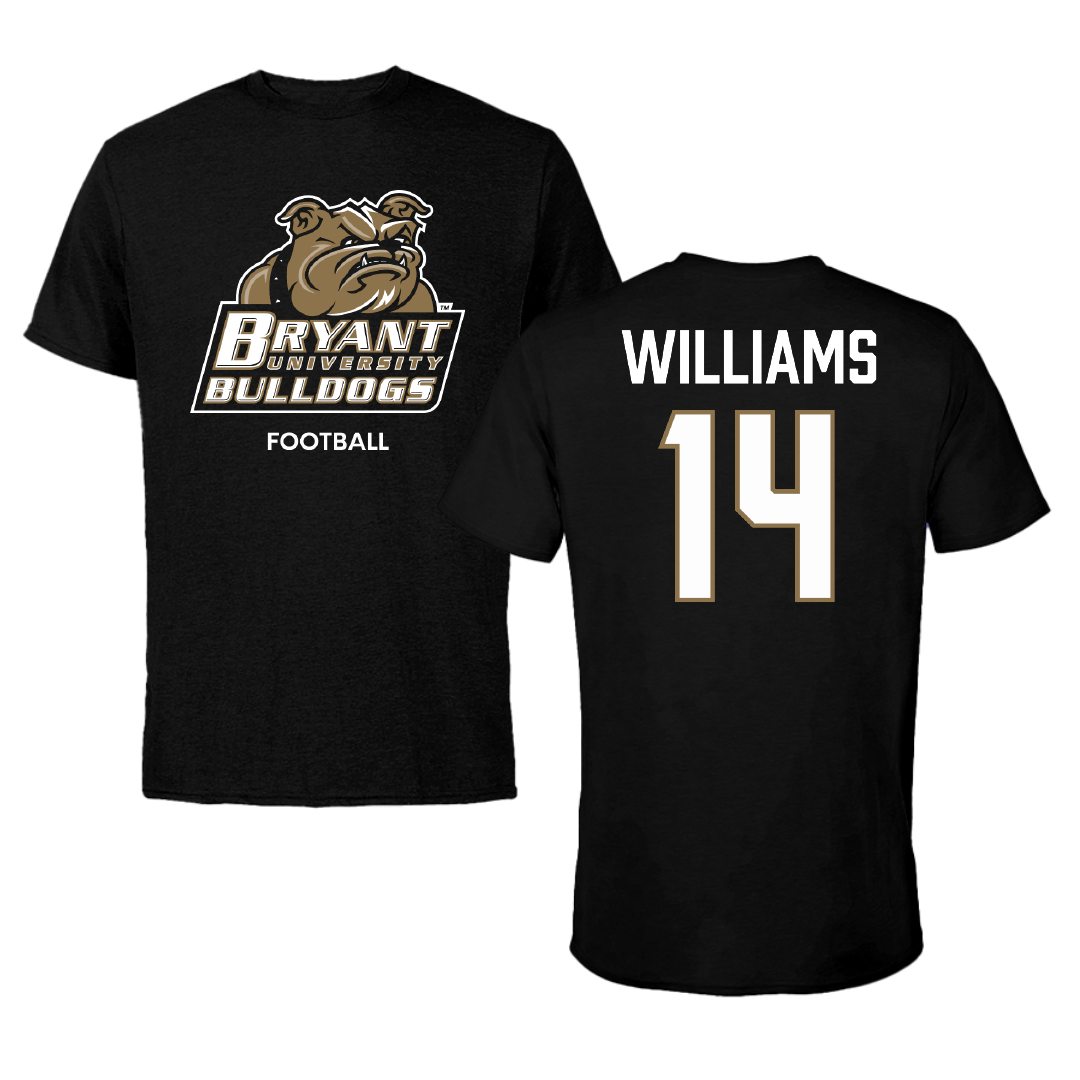 Bryant University Football Black Performance Tee - #14 Ryan Williams