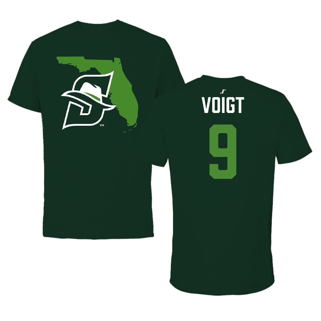 Stetson University Soccer Forest Green State Tee - #9 Anna Voigt