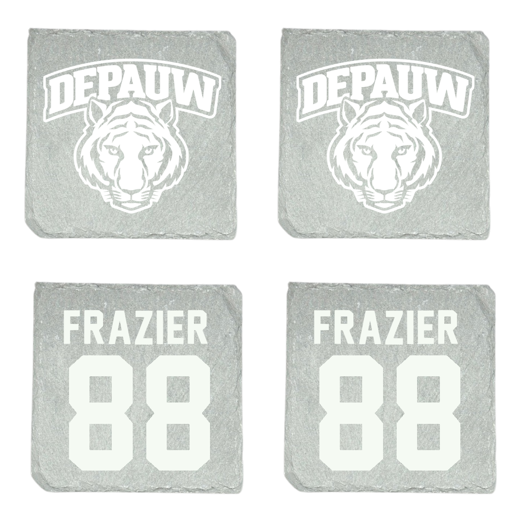 DePauw University Football Stone Coaster (4 Pack)  - #88 Noah Frazier