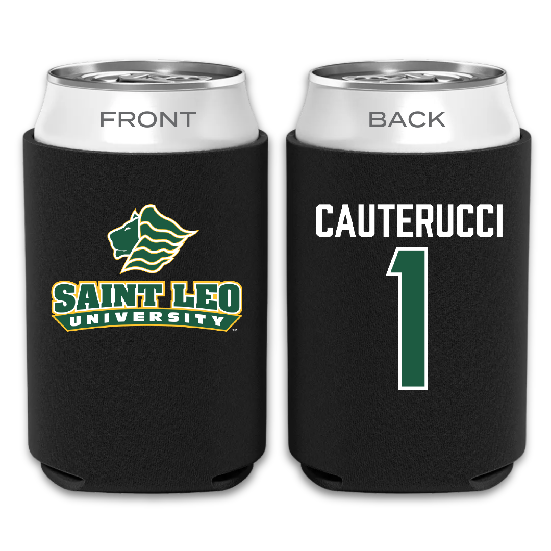 Saint Leo University Acrobatics & Tumbling Black Can Cooler - #1 Angelique Cauterucci