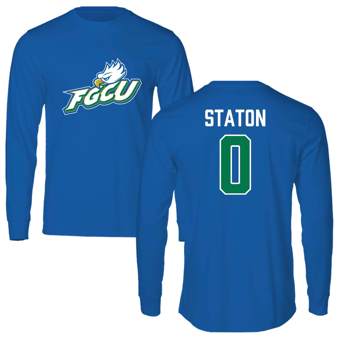 Florida Gulf Coast University Basketball Blue Long Sleeve - #0 Anasia Staton