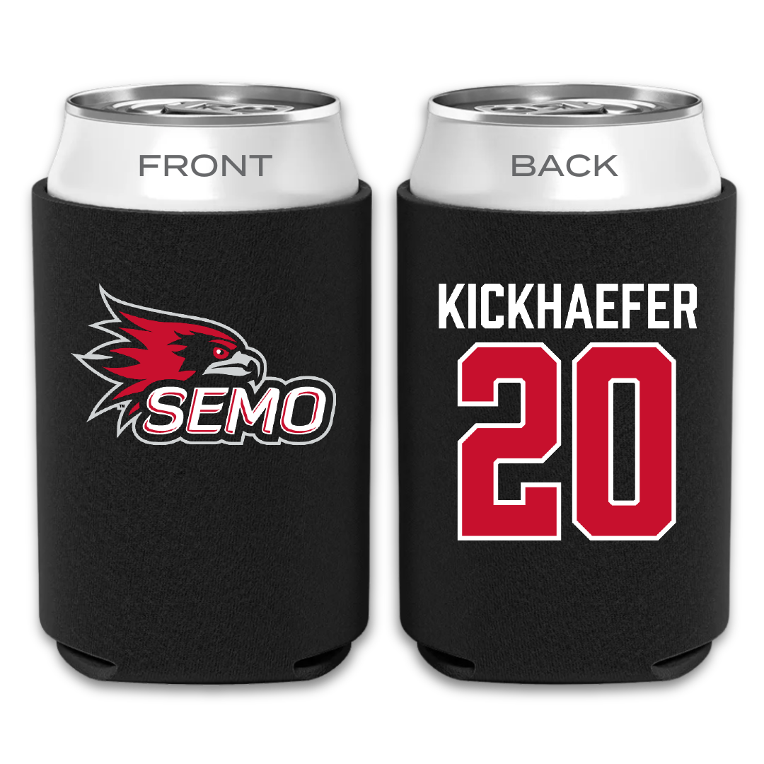 Southeast Missouri State University Baseball Black Can Cooler - #20 Caden Kickhaefer