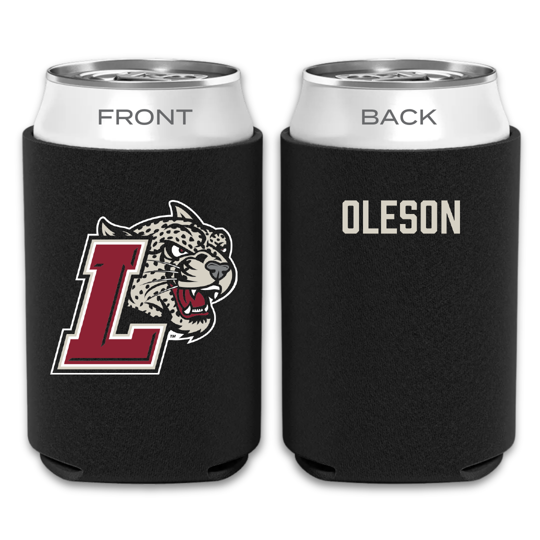 Lafayette College Swimming & Diving Black Can Cooler - Jack Oleson