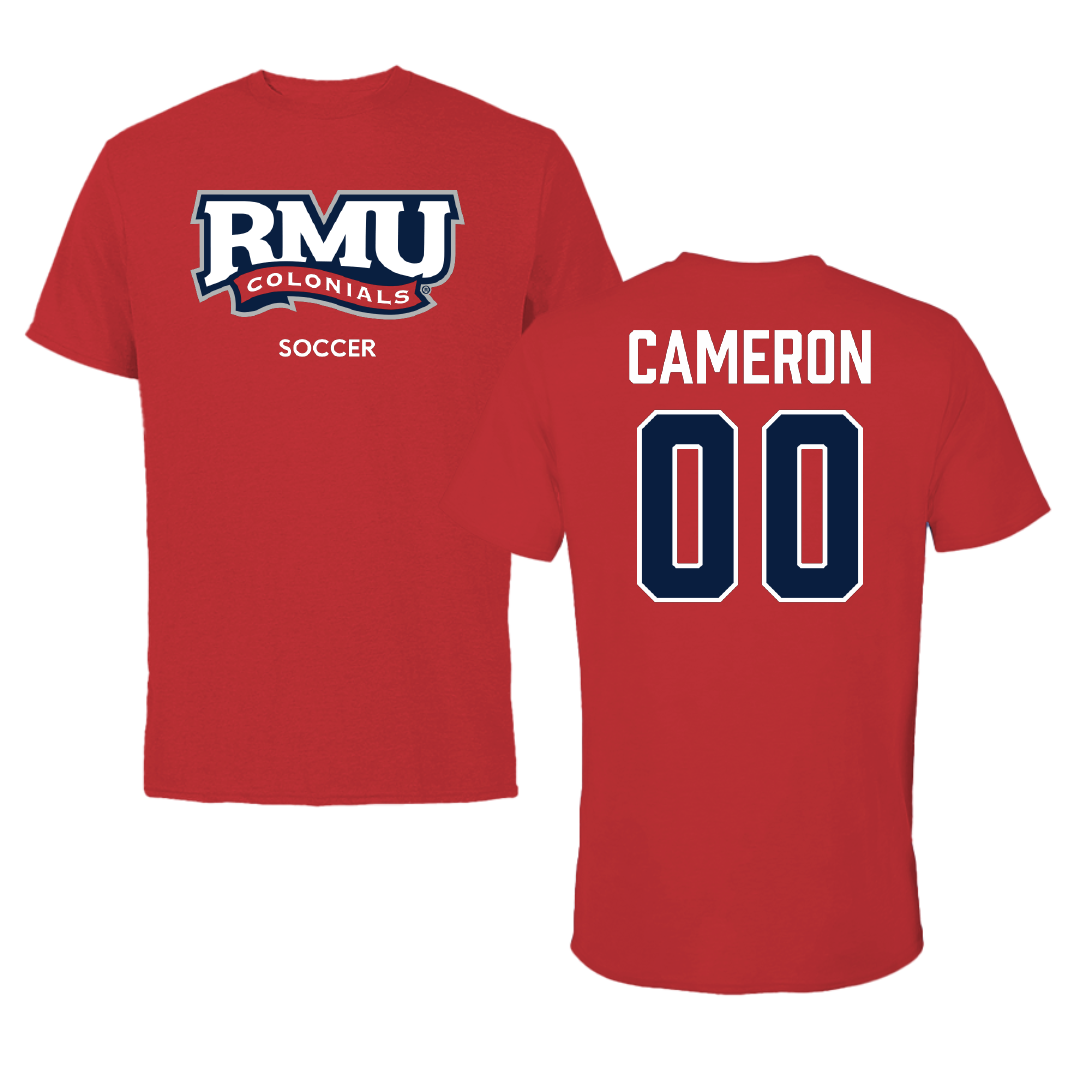 Robert Morris University Soccer (W) Red Colonials Performance Tee - #00 Emma Cameron