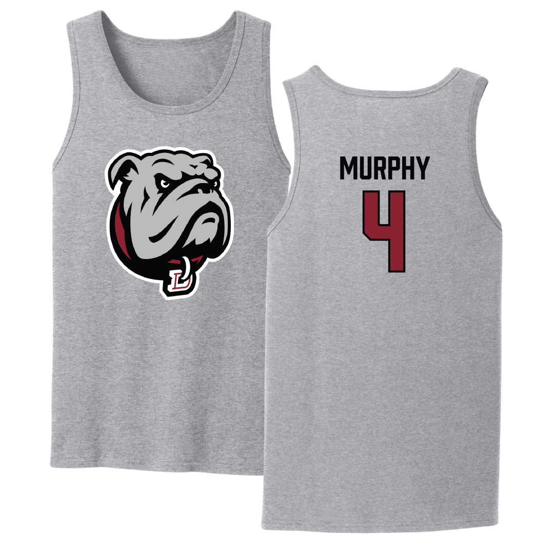 Dean College Soccer Sport Gray Tank Top - #4 Kara Murphy