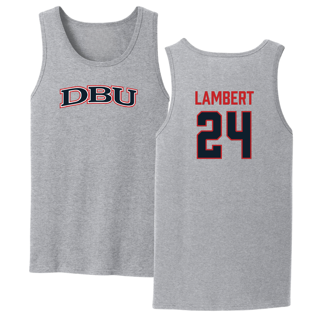 Dallas Baptist University Volleyball Sport Gray Tank Top - #24 Lexi Lambert