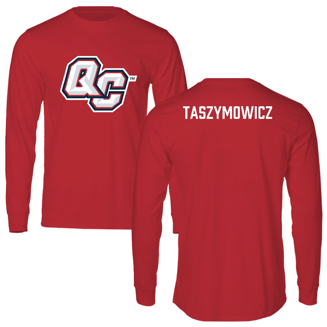 Queens College (New York) Tennis (W) Red Performance Long Sleeve - Kayla Taszymowicz