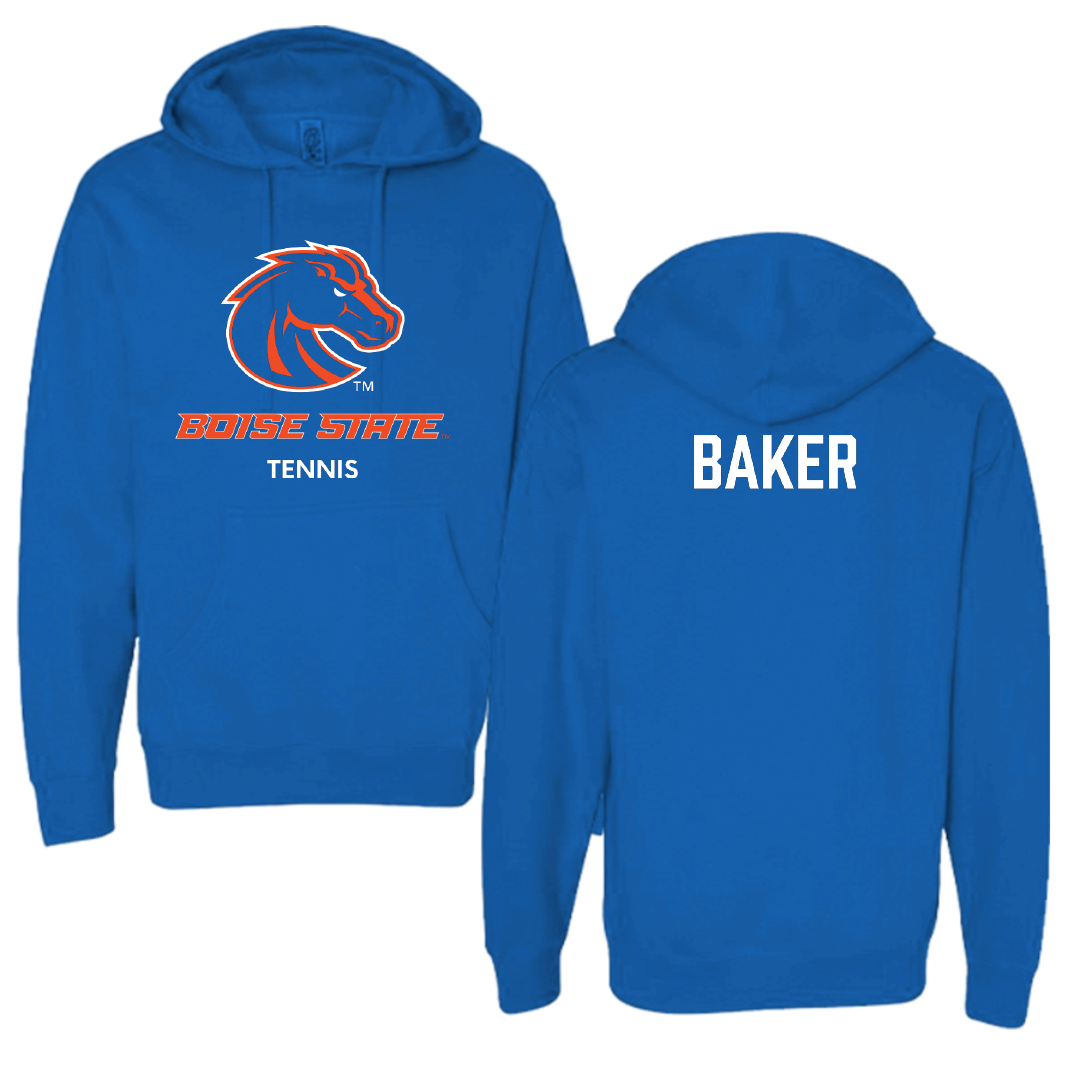 Boise State University Tennis (M) Blue Hoodie - Carson Baker