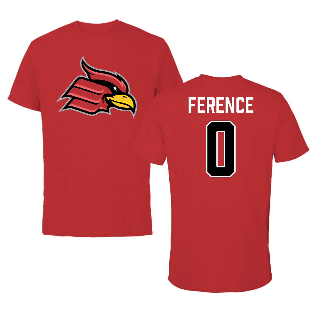 Wheeling University Baseball Red Performance Tee - #0 Keaton Ference