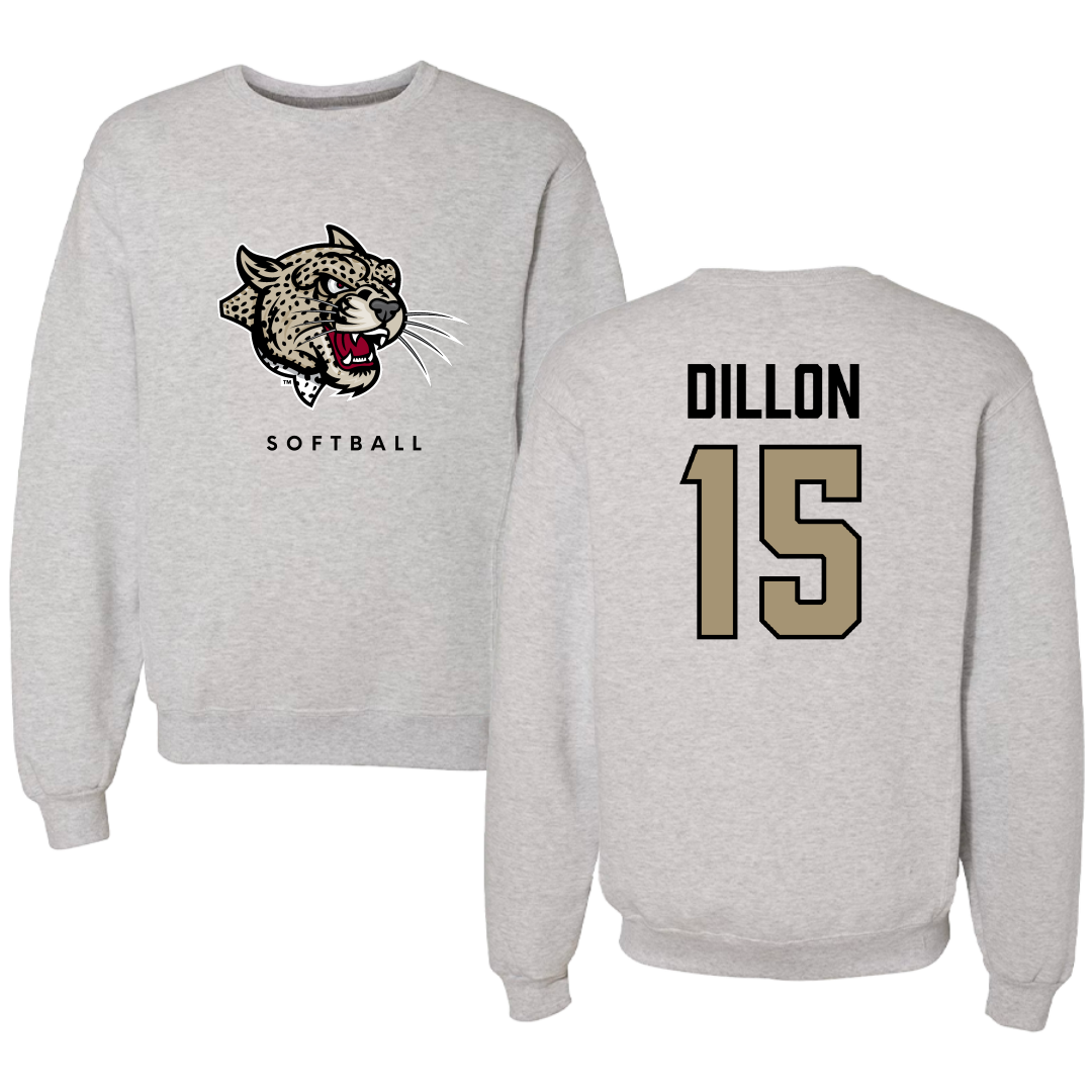 Lafayette College Softball Gray Crewneck - #15 Regan Dillon