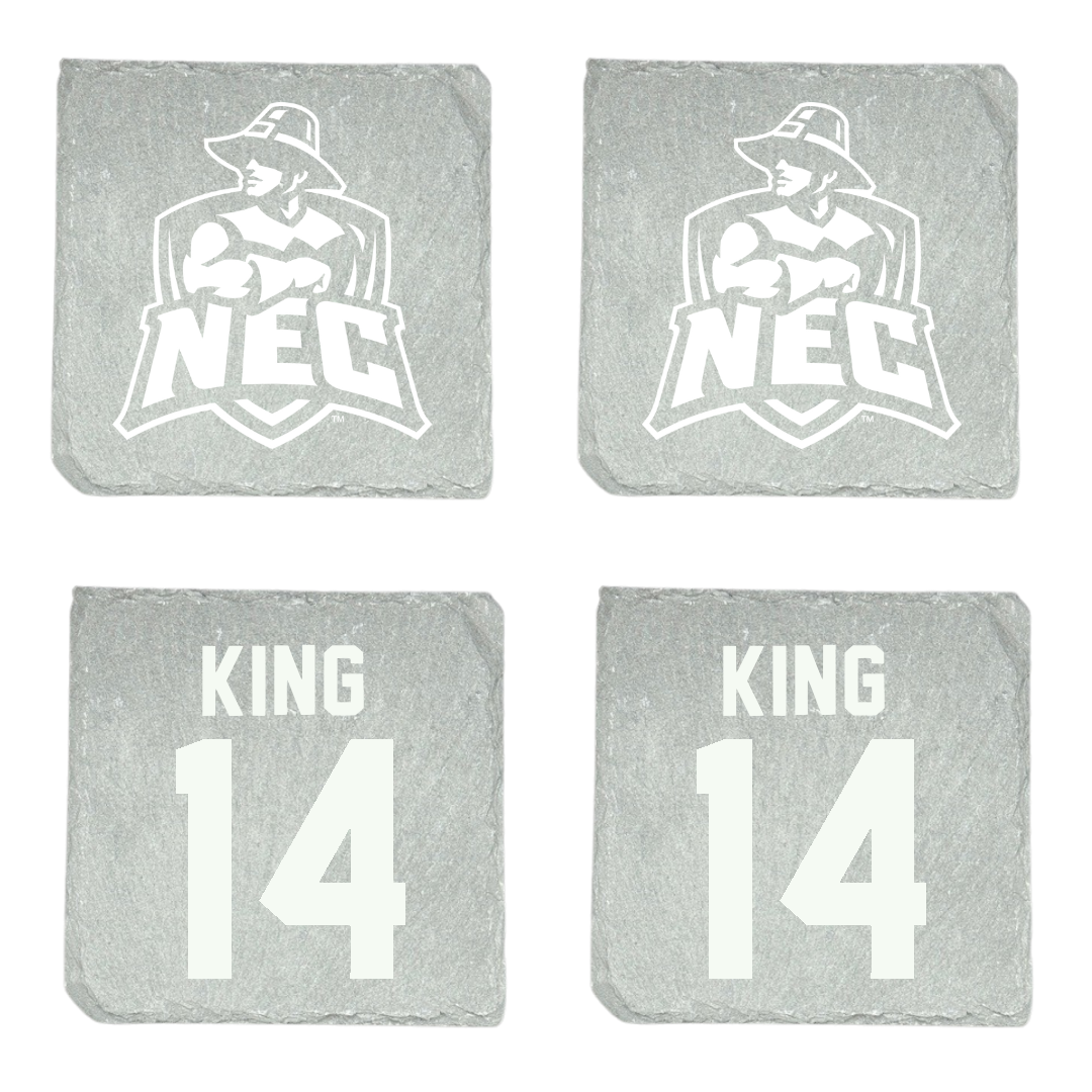 New England College Soccer Stone Coaster (4 Pack)  - #14 Aubrey King