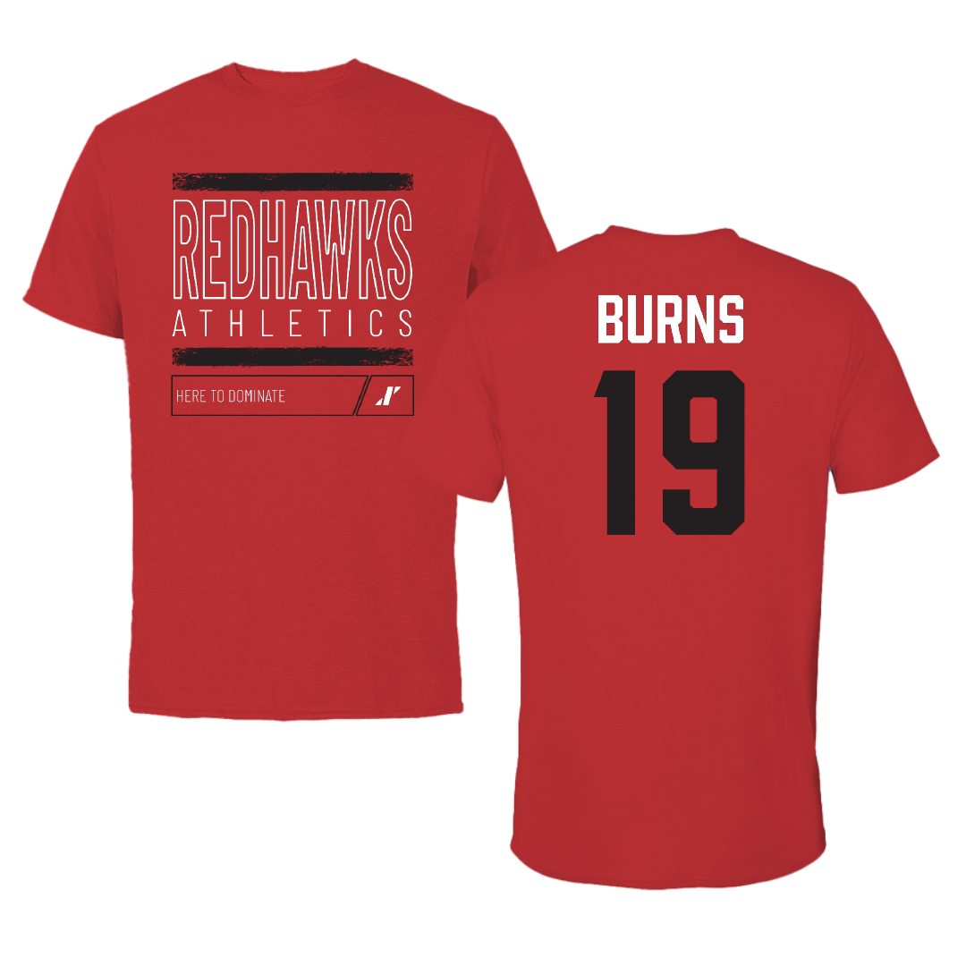 Southeast Missouri State University Football Red Dominate Performance Tee - #19 Bryson Burns
