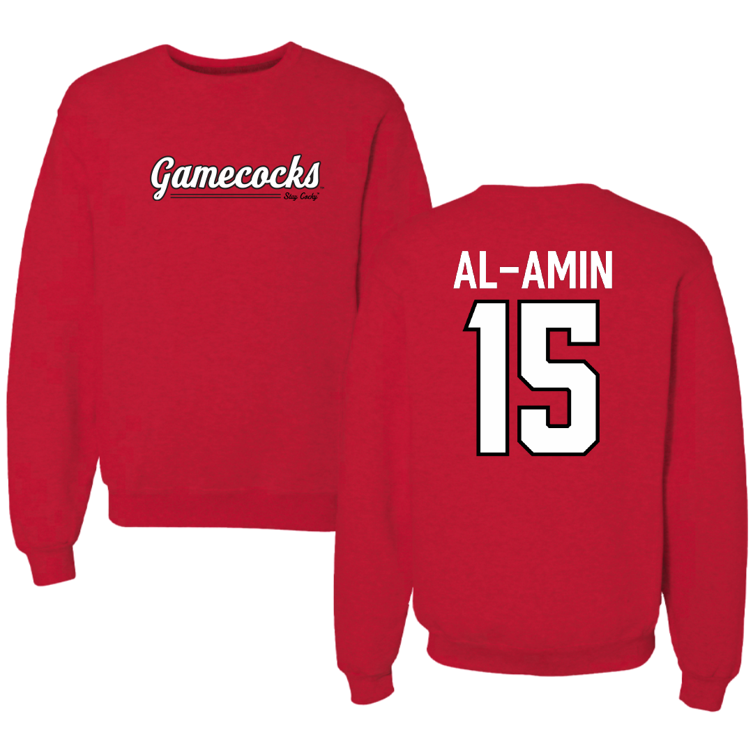 Jacksonville State University Football Red General Crewneck - #15 Jibreel Al-Amin