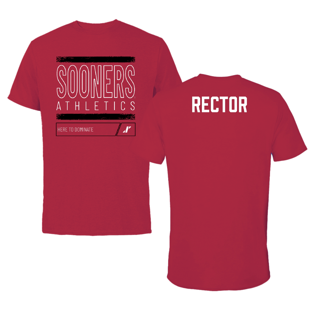 University of Oklahoma Rowing Crimson Dominate Tee - Lily Rector