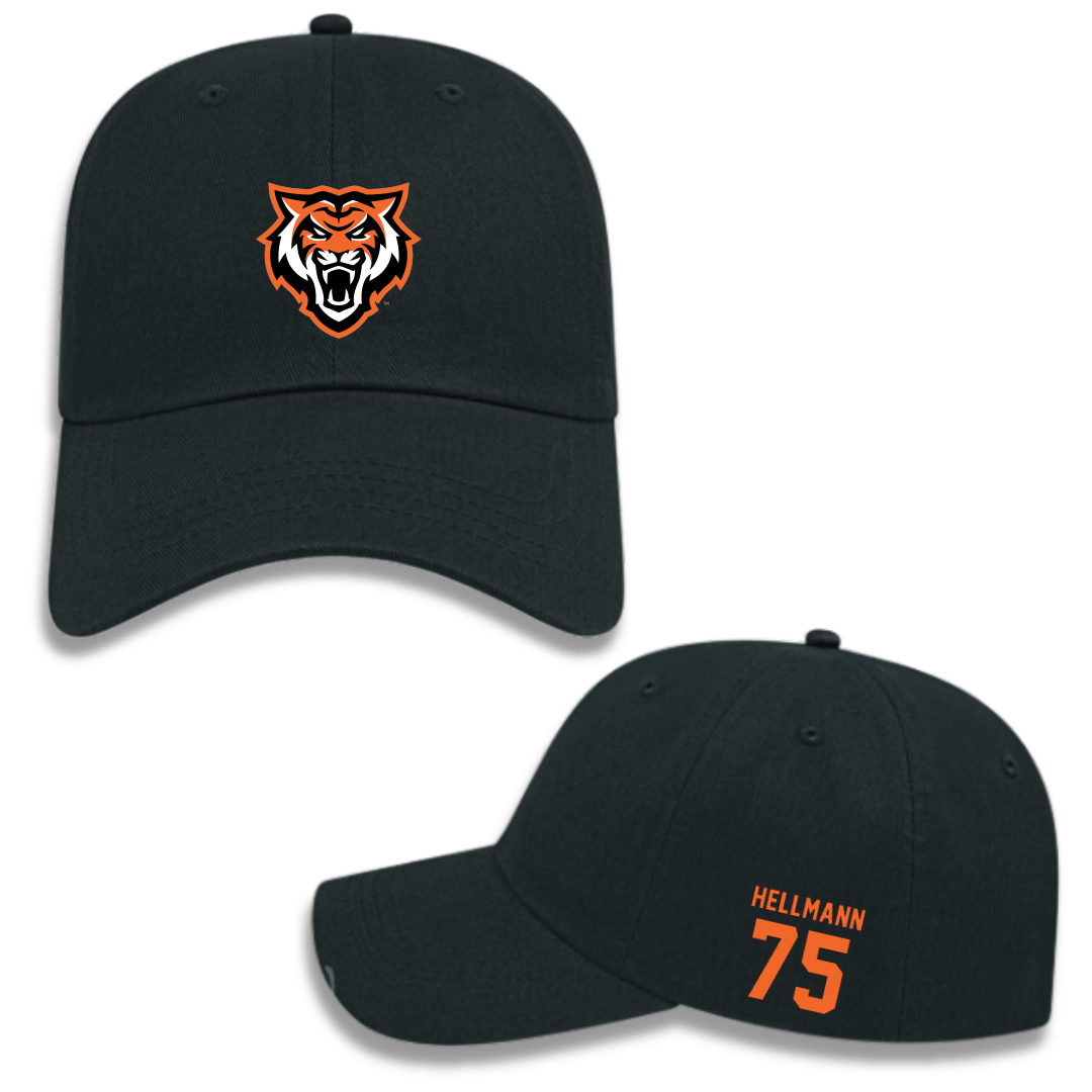 Idaho State University Football Black Hat - #75 Jakob Hellmann