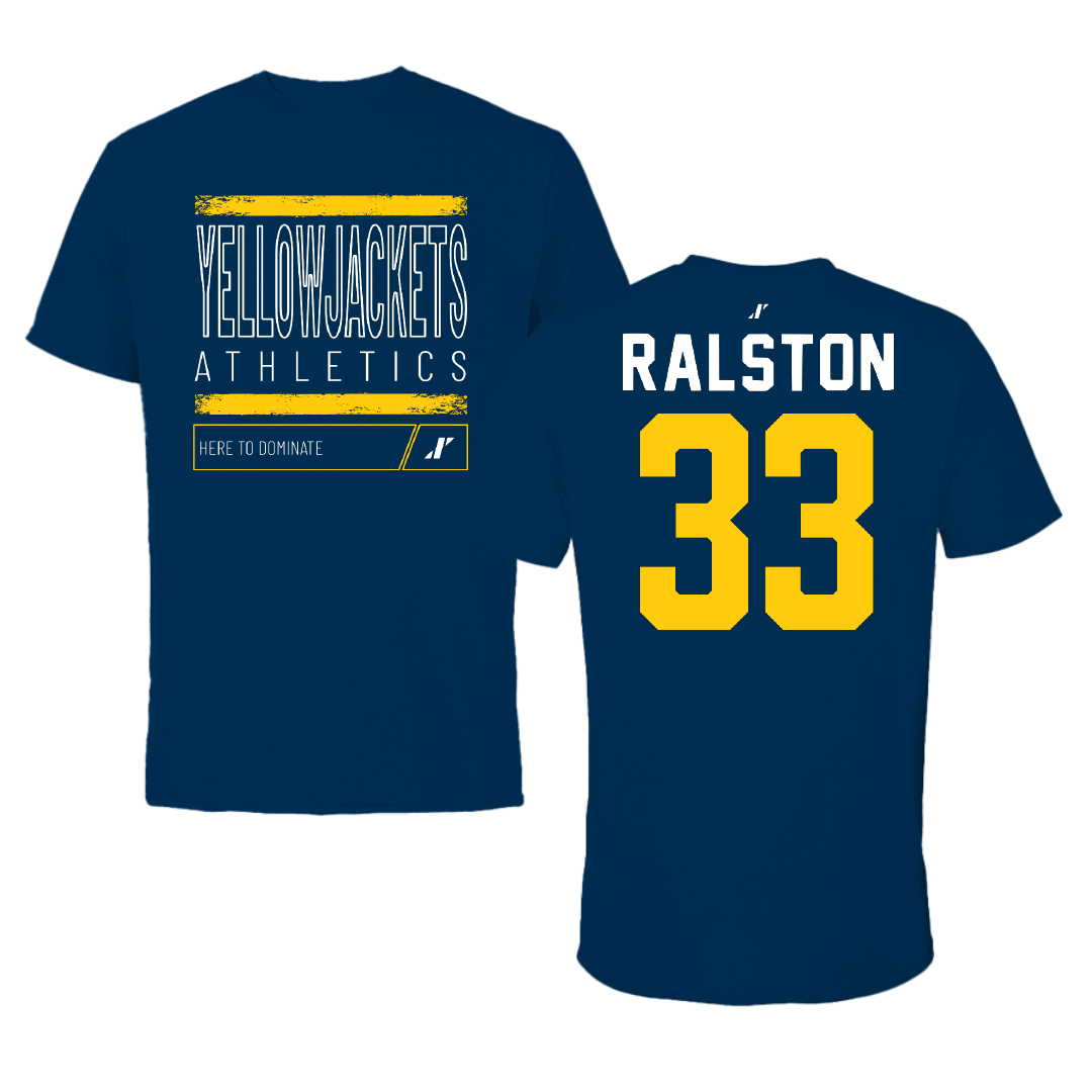 Graceland University Soccer Navy Dominate Tee - #33 Mackenzie Ralston