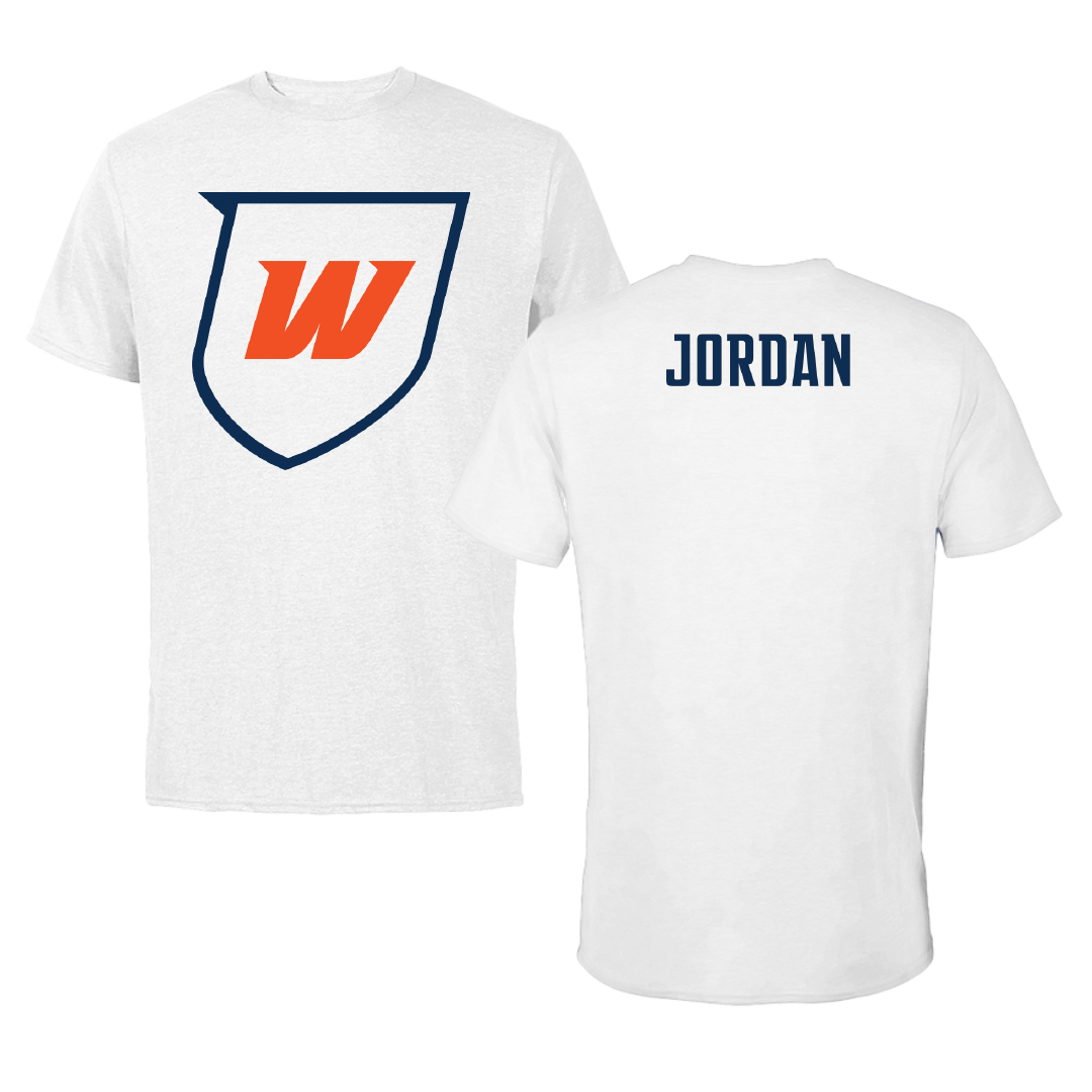 Western Connecticut State University TF and XC White Tee - Kimani Jordan