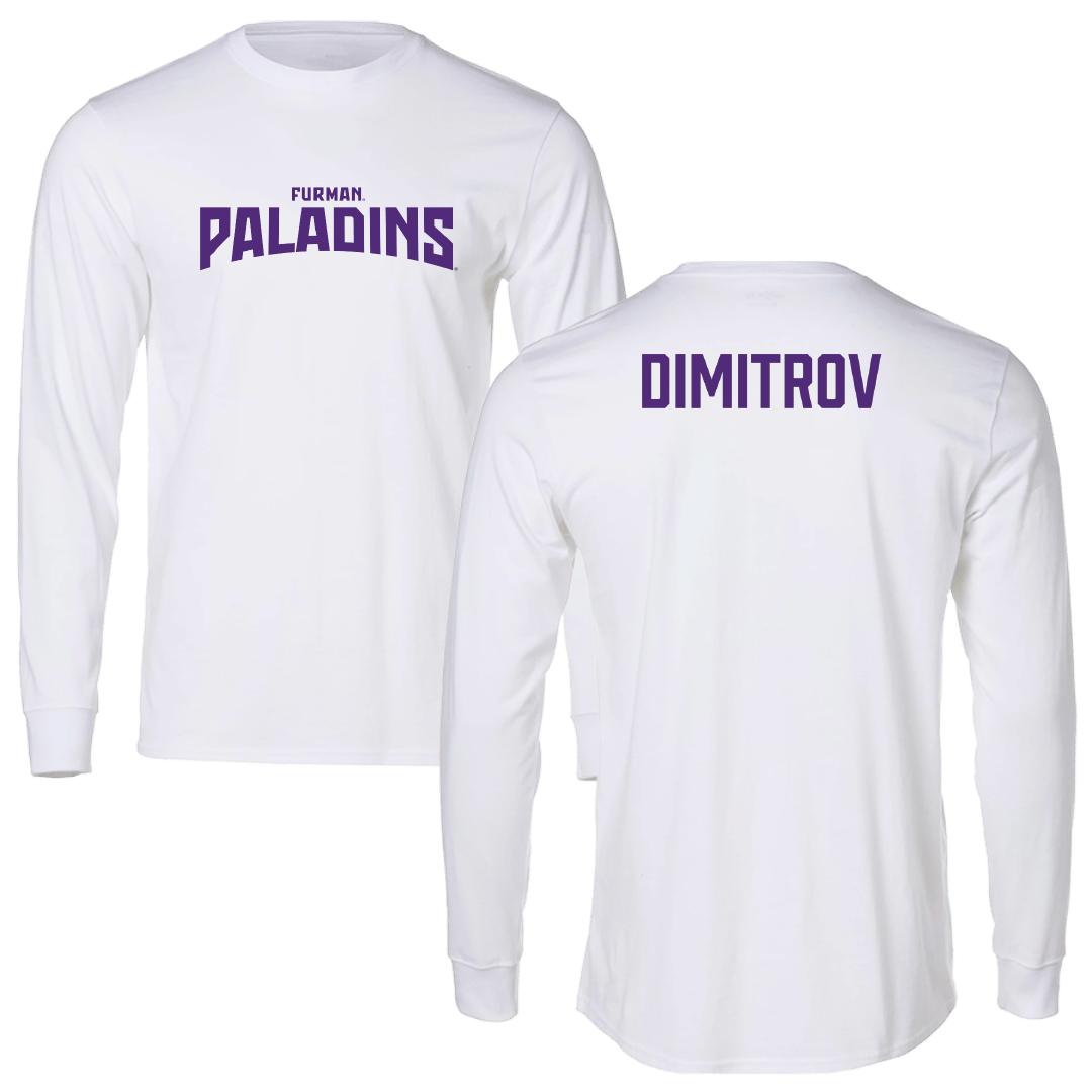 Furman University Tennis (W) White Classic Long Sleeve - Sasha Dimitrov
