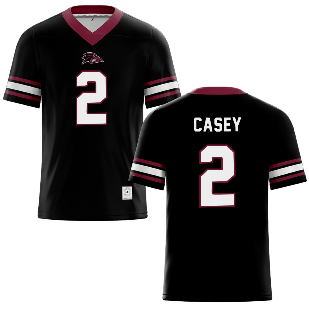 Franklin Pierce University Black Lacrosse Jersey - #2 Colin Casey