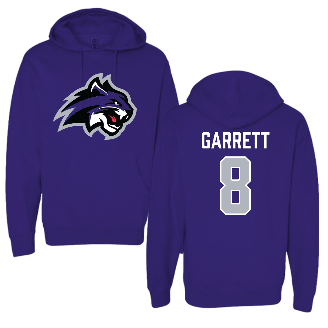 Wiley University Softball Purple Hoodie - #8 TEra Garrett