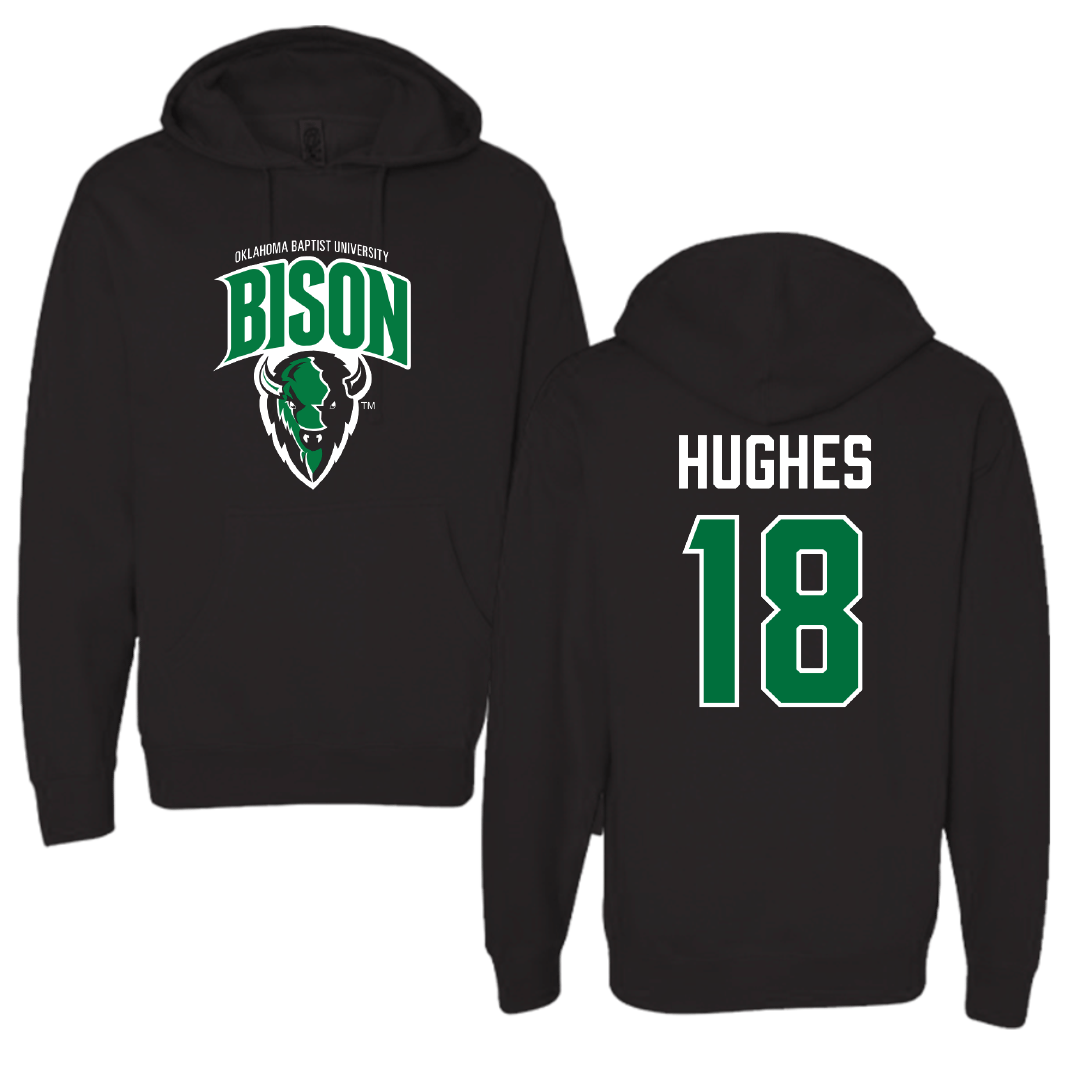 Oklahoma Baptist University Stunt Black Hoodie - #18 Alyssa Hughes