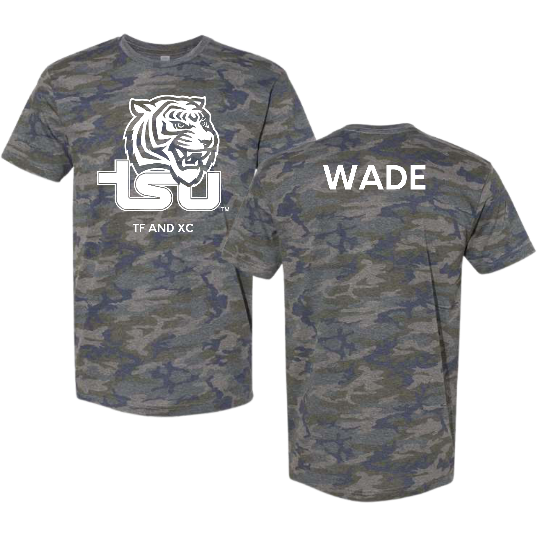 Tennessee State University TF and XC Vintage Camo Tee - Jonathan Wade