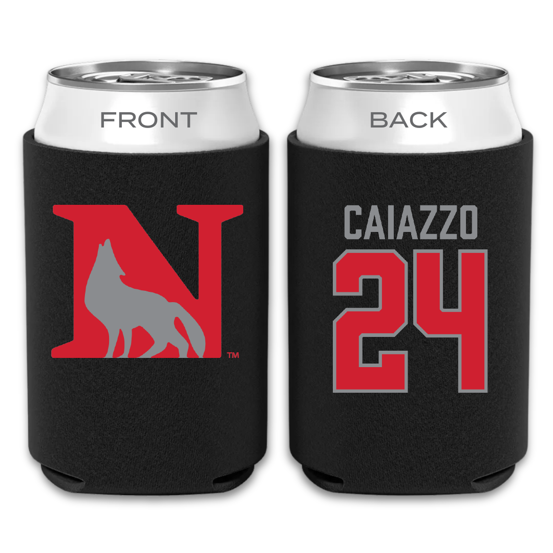 Newberry College Lacrosse Black Can Cooler - #24 Derek Caiazzo