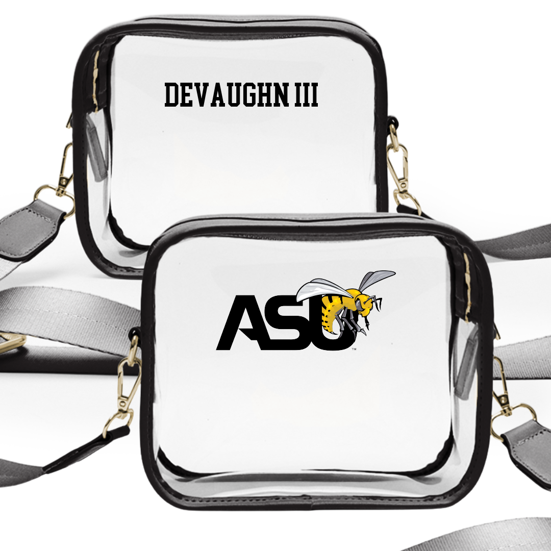 Alabama State University TF and XC Black Clear Stadium Bag - Vaughn DeVaughn III