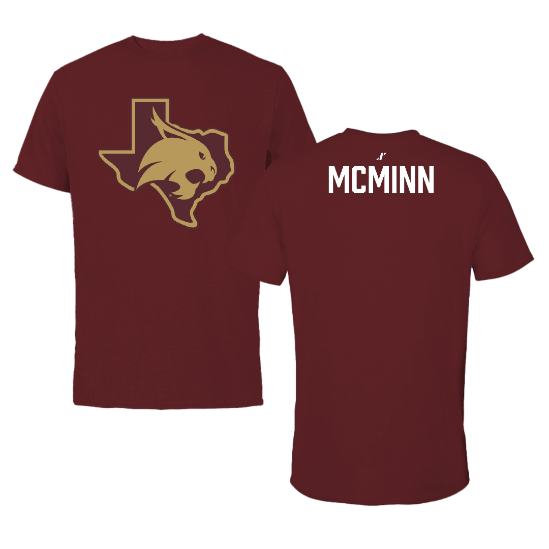 Texas State University Cheer Maroon State Tee - Sloane Mcminn