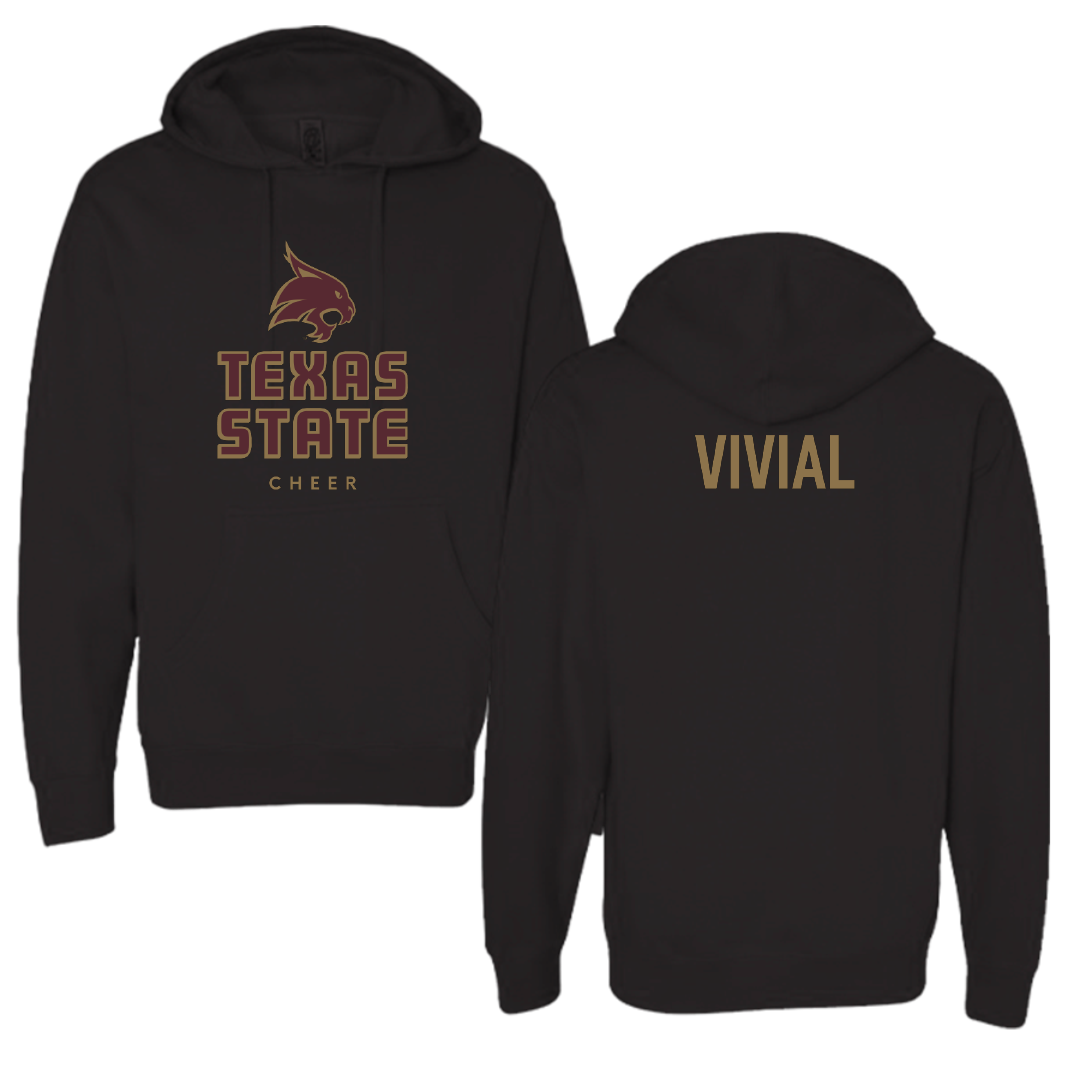 Texas State University Cheer Black Hoodie - Luke Vivial