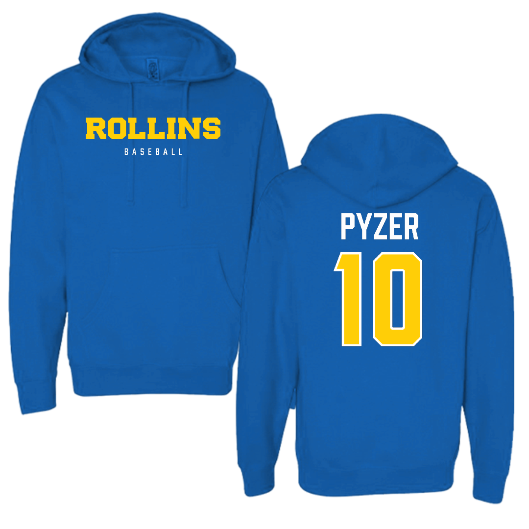 Rollins College Baseball Blue University Hoodie - #10 Dalton Pyzer