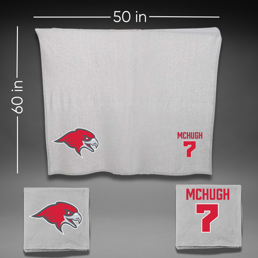 Montclair State University Basketball (W) Gray Blanket - #7 Mara McHugh