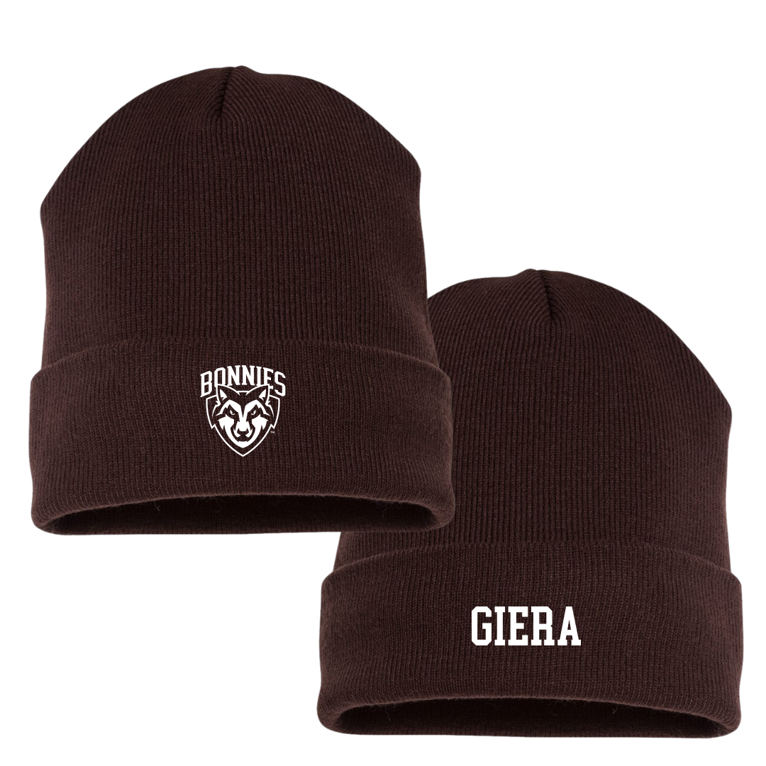 St. Bonaventure University Swimming & Diving Brown Beanie - Ben Giera