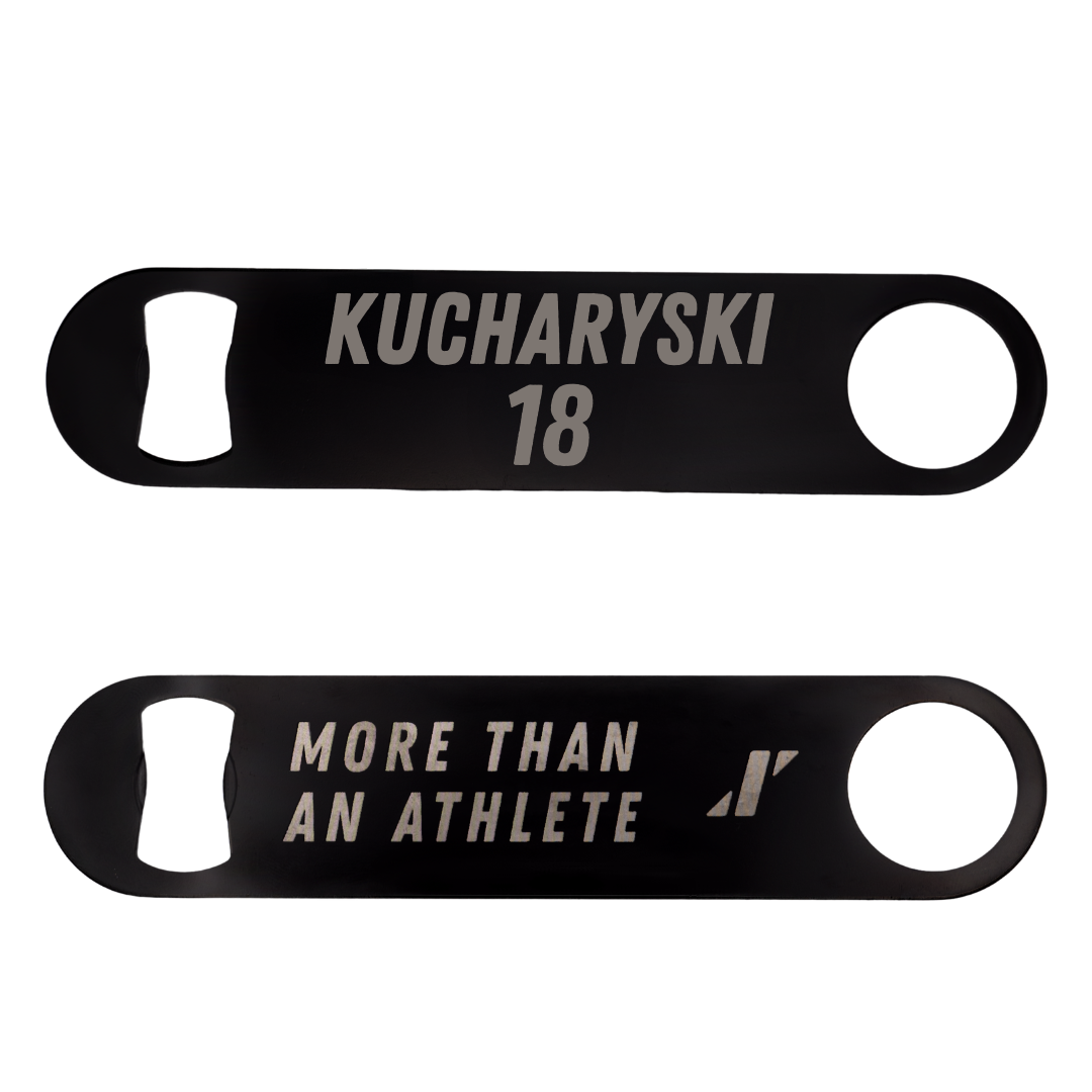 Northeastern State University Soccer Black Bottle Opener - #18 Olivia Kucharyski