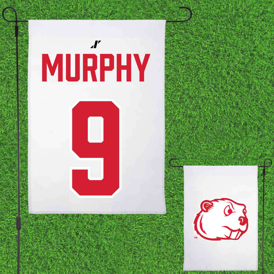 Minot State University Volleyball (W) White Garden Flag - #9 Olivia Murphy
