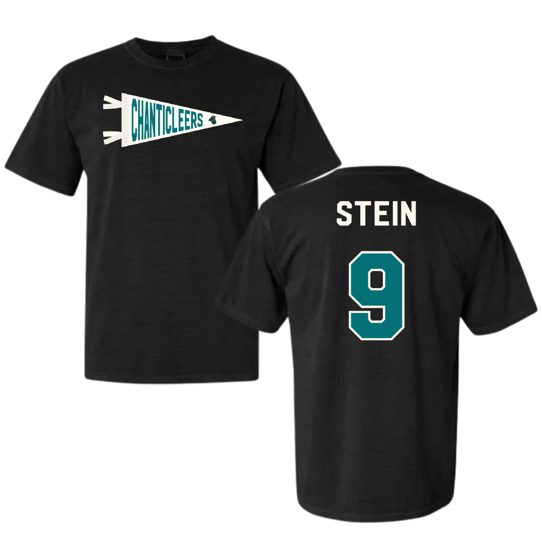 Coastal Carolina University Beach Volleyball Black Pennant Comfort Colors Tee - #9 Jillian Stein