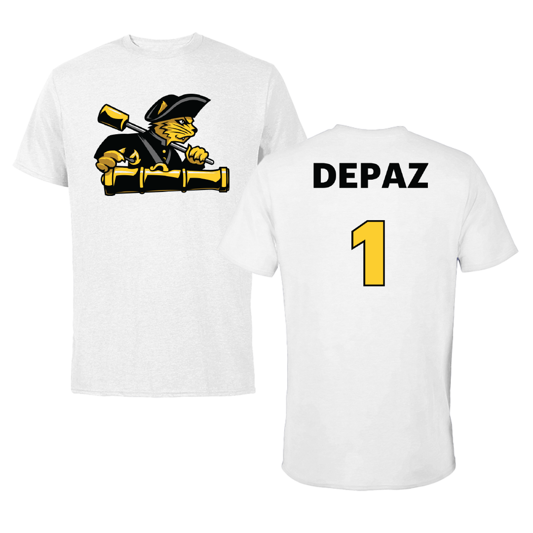 Pratt Institute Soccer (W) White Tee - #1 Savannah Depaz