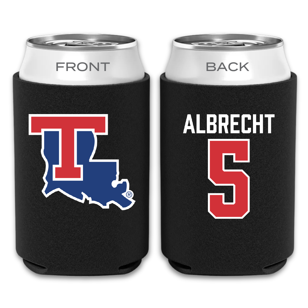 Louisiana Tech University Volleyball Black Can Cooler - #5 Lauren Albrecht