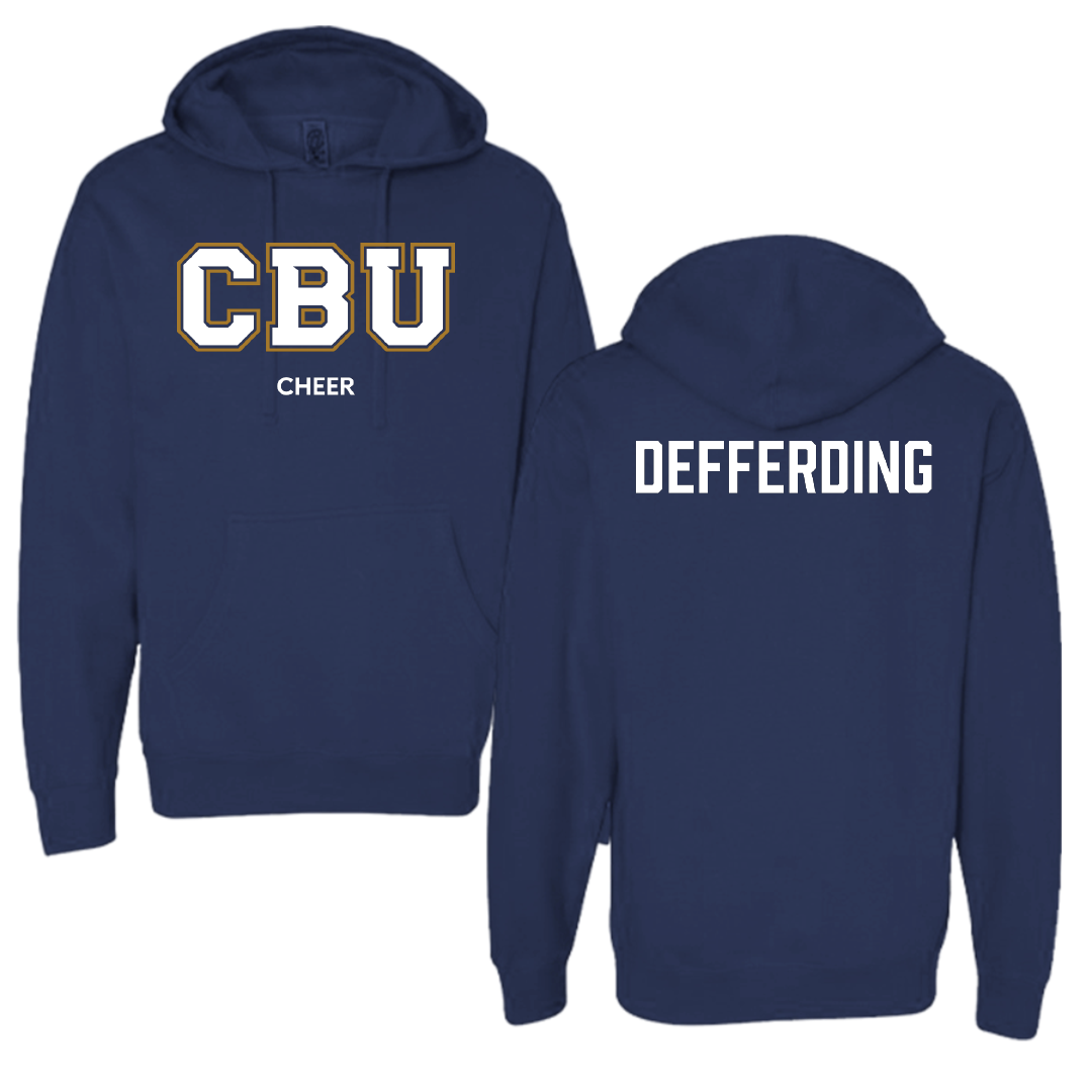 California Baptist University Cheer Navy Hoodie - Hailey Defferding