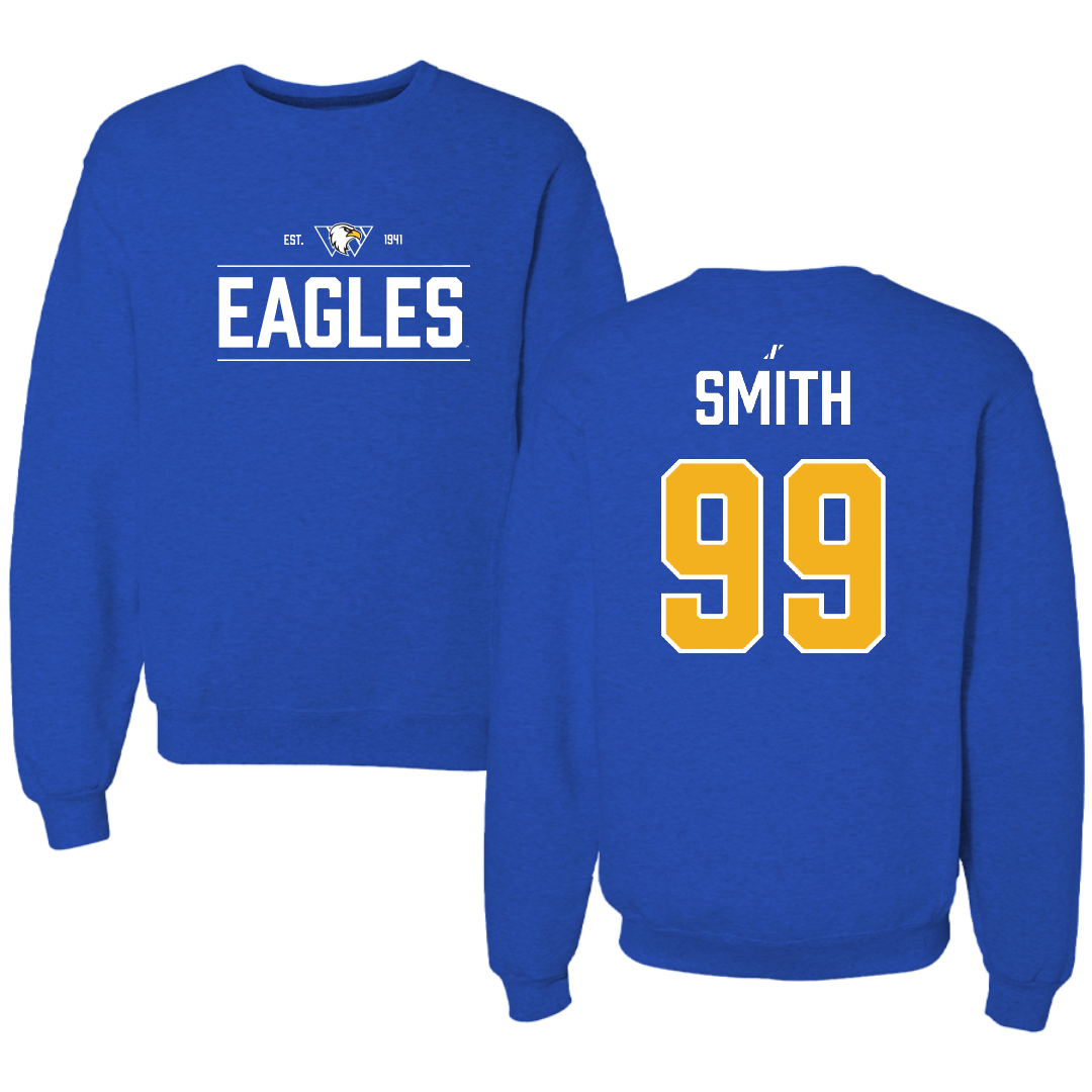 Williams Baptist University Soccer (M) Blue General Crewneck - #99 Johnny Smith